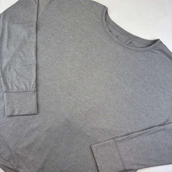 Xersion Women's XL Gray Twist Back Long Sleeve Top Athleisure Activewear - Picture 1 of 7